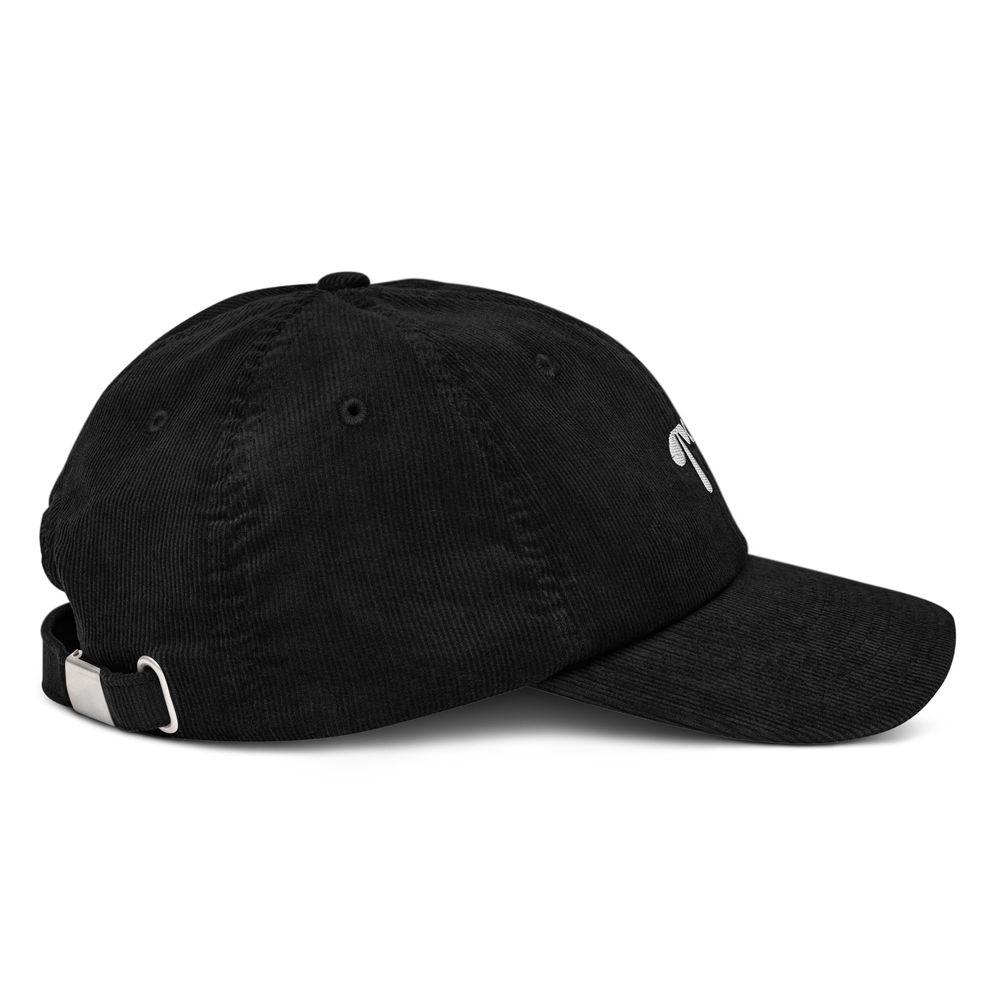 Casquette noir en velours côtelé – Image 4